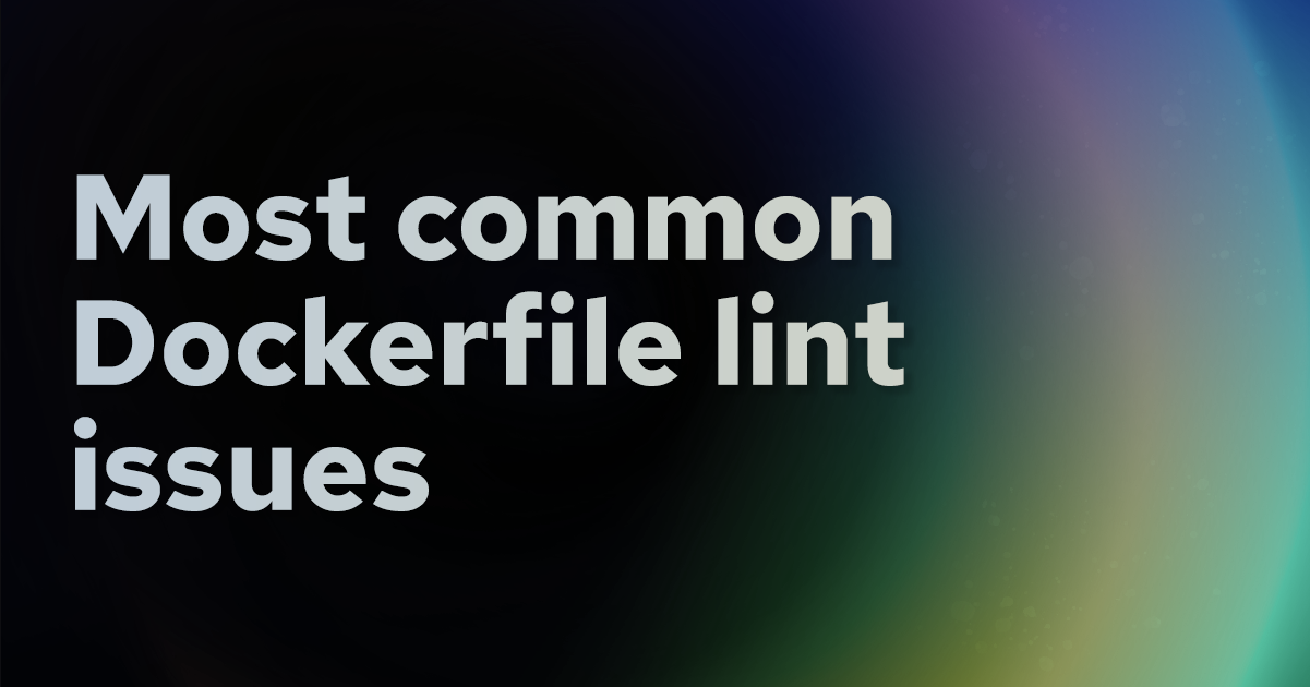 Top 10 common Dockerfile linting issues banner