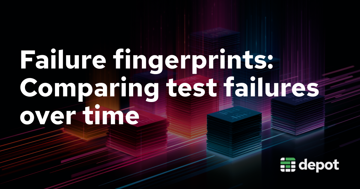 Failure fingerprints: Comparing test failures over time banner