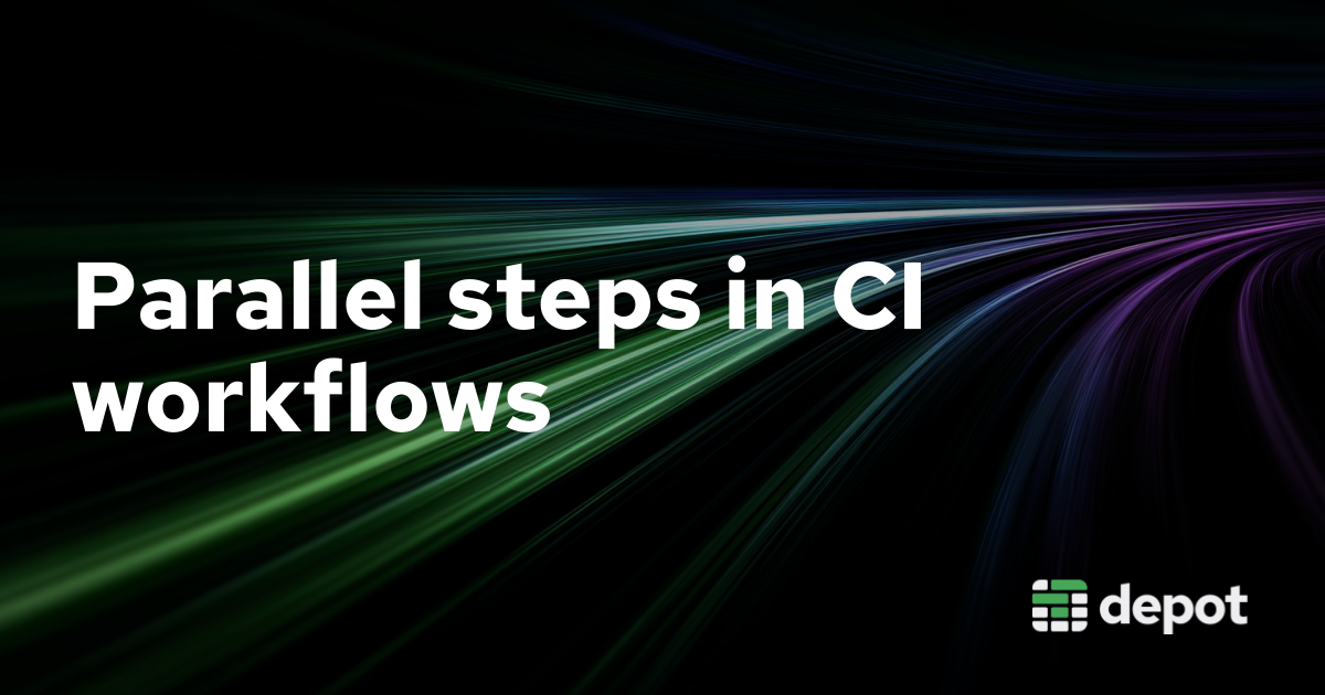 Speed up CI by running independent steps in parallel banner