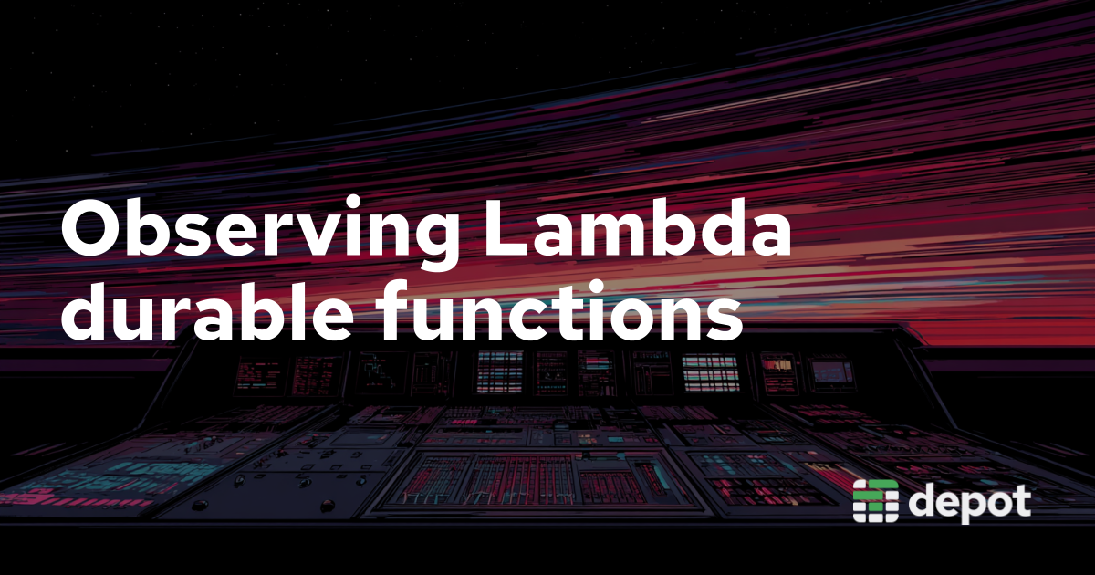 Observing Lambda durable functions banner