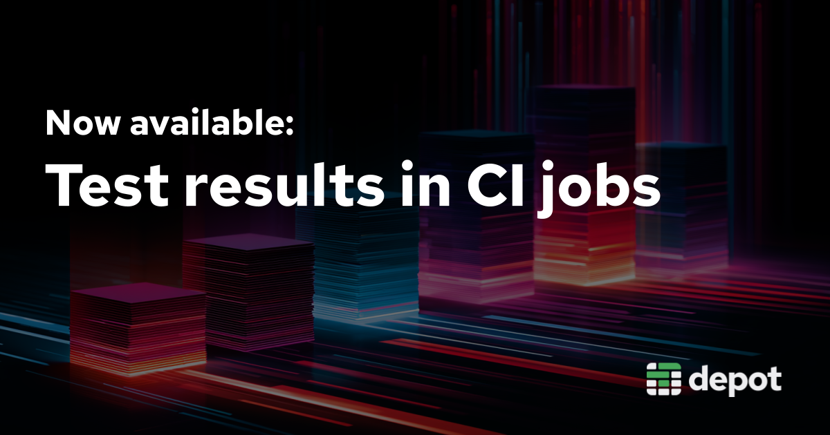 Now available: Test results in your CI jobs banner